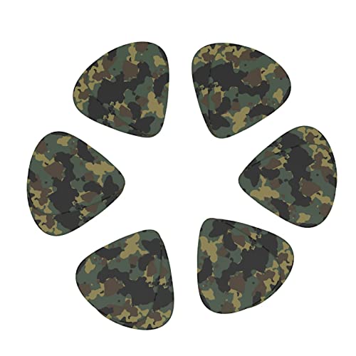 Ensemble de 12 médiators de guitare à motif camouflage pour guitare acoustique, guitare électrique, contrebasse, ukulélé - Les Beatles, Paul McCartney, John Lennon, RIngo Starr, George Harrison Ensemble de 12 médiators de guitare à motif camouflage pour guitare acoustique, guitare électrique, contrebasse, ukulélé – Image 3