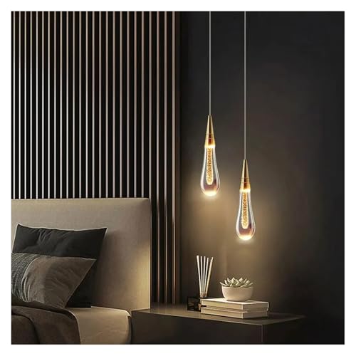 Lustre en cristal de luxe avec éclairage LED suspendu pour chambre