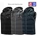 LIUHD Heated Vest Jacket,9 Zone Double Control Men Women Coat Windproof Electric Heating Vest for Hunting Fishing,Blue,XXL(175