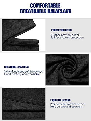 Image of SATINIOR 3 Piece Balaclava Face Cover Sun Protection Neck Cover Summer Balaclava for Men Women Outdoor Sports UV Protector