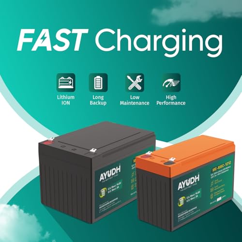 AYUDH 12V14AH Lithium-ION Battery for Agriculture Spray Pump,Solar Street Light ETC