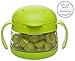 Ubbi Tweat No Spill Snack Container for Kids, BPA-Free, Toddler Snack Catcher, Green