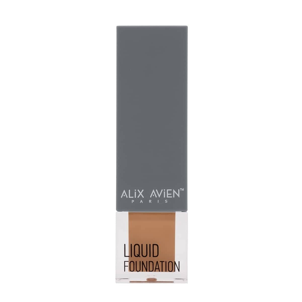 ALIX AVIEN Güneş Koruyucu SPF35+ Nemlendirici Etkili Kremsi Likit Fondöten - Liquid Foundation 306 Light Peach