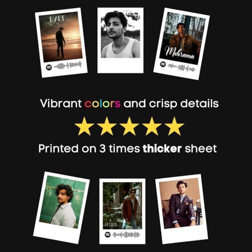 Image of Darshan Raval Poster Polaroids | Darshan Raval Songs Mini Poster Kit (Set of 15) | Darshan Raval Dard, Ek Tarfa, Hawa banke Songs Size (8 x 6 cm) Posters for Phone Accessories, Bedroom, Office