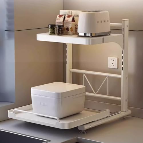 Grille de four à micro-ondes réglable à 2 niveaux avec plateau cuisine extensible