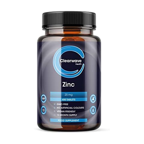 Clearwave Health Zinc puro 25mg - 400 Comprimidos Cover