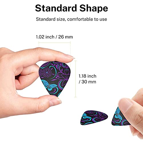 Lot de 6 médiators pour guitare acoustique, guitare électrique, basse, ukulélé Violet - Les Beatles, Paul McCartney, John Lennon, RIngo Starr, George Harrison Lot de 6 médiators pour guitare acoustique, guitare électrique, basse, ukulélé Violet – Image 8