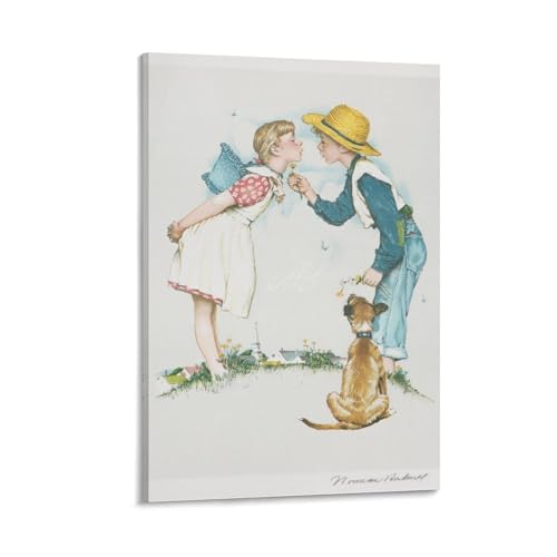 Norman Rockwellm[}EbNEFiႫ̗j|X^[ EH[A[g  LoX G xbh[ |X^[ rO ǂ̊G08x12inch(20x30cm)