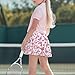 Liuqpwys Butterfly Rose Girl's Golf Skirt Breathable Girls Tennis Skirts with Inner Shorts Versatile Fashion Tennis Golf Skirts School Kids Teen Daily Wear