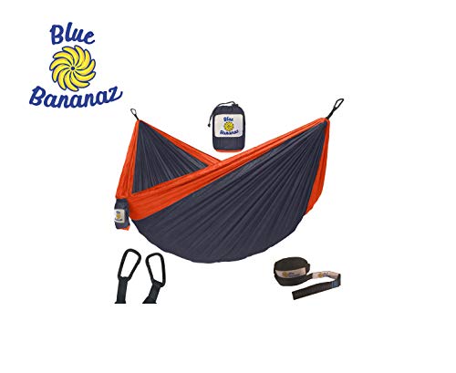 Blue Bananaz Hammock-Camping Hammock for Outdoors, Backpacking & Camping Gear- Double Hammock