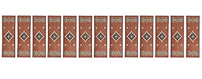 Nevita Collection Carpet Stair Treads Indoor Premium Hotel Quality Southwestern Tribal Design 9 inch x 30 inch (Set of 13, Orange Multi Color)