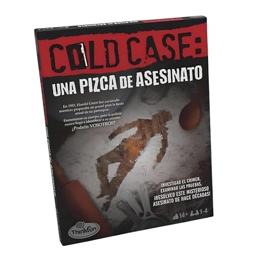 ThinkFun - Cold Case 2: Juegos de Mesa Adulto, Escape Room, Casos Policiales Resolver, Caja Misteriosa, Asesinato para Principiantes, Versión Español