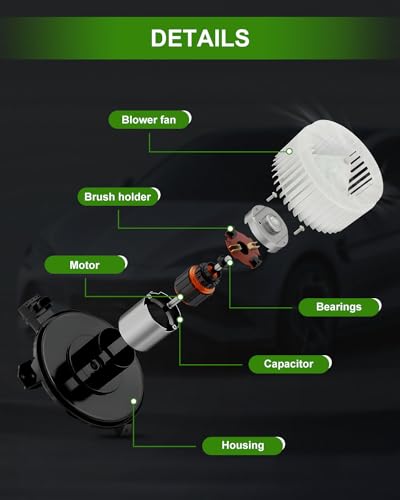 Image of SCITOO AC Heater Blower Motor w /Fan HVAC blower motor fit for 2005-2009 for Scion tC /2000-2005 for Toyota Celica /2001-2003 for Toyota RAV4 Front