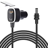 Starlink Mini Cable Car Charger, 16.4ft 12V-48V Car Charger Cable for Starlink Mini with Real-Time Voltage Display for Trucks/SUVs/RVs/Boats (16.4FT/5M PD36W)