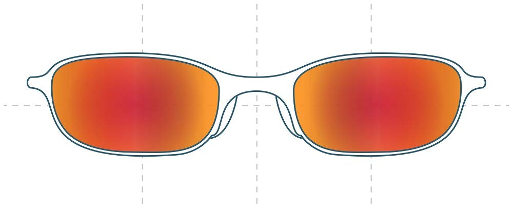 Sunglass Fix Replacement Sunglass Lenses Compatible for Ray-Ban RB4039 63mm (Polarized SFx Ultra Red-Orange Mirror Blue Pair)