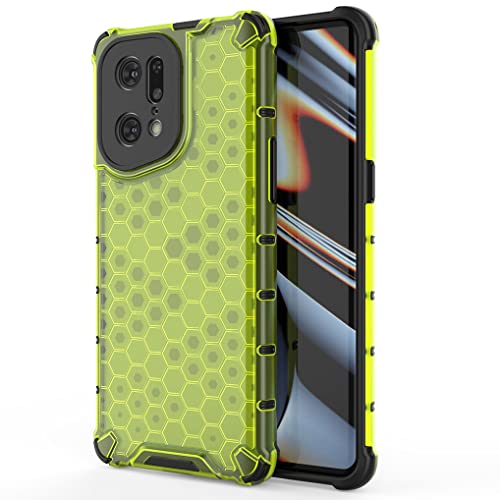 HAOYE Custodia Silicone Per Oppo Find X5 Pro, Cover Anticaduta Con Bordi Rialzati E Angoli Rinforzati - Nero