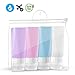 Travel Bottles Leak Proof,3 oz TSA Approved Silicone Squeezable, Refillable Containers Set for Toiletries Shampoo Conditioner Lotion
