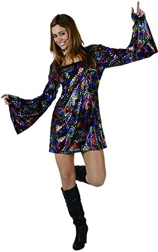 UrAmmi Way 70s Disco Party Dress for Women Outfit Dresses(M)