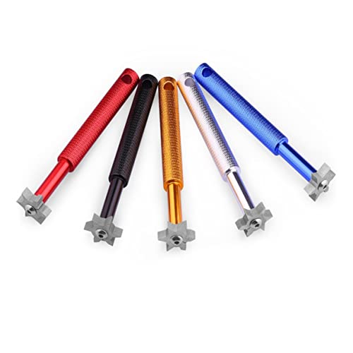Parliky Club Groove Sharpener Cleaning Tool with 6 Heads Silver