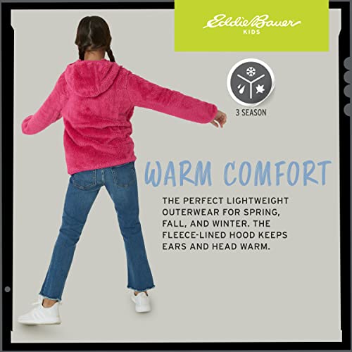 Image of Eddie Bauer Kids' Zip Up - Kids' Full Zip Ultra Soft Sherpa Fleece Hoodie Sweatshirt for Boys and Girls (5-20)