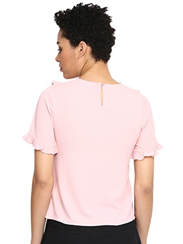 Image of Harpa Black Solid Blouse(GR5255-BLACK)