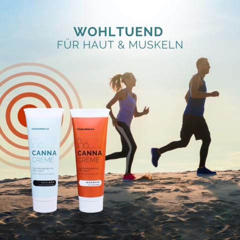 VitalizeNature CANNA CREME – Hochdosiertes CBD Gel 1425 mg – Wärmendes Muskel- & Gelenkgel mit CBD & Wärmextrakten – Unterstützt Beweglichkeit & Löst Verspannungen – 120 ml