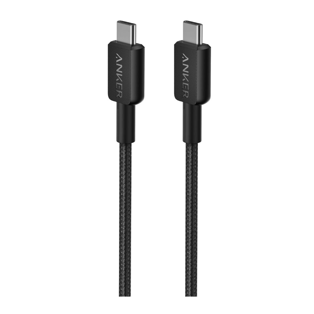 322 USB-C to USB-C Cable (1.8m Braided) - Black