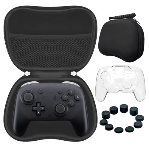 BUPVIOOD Switch2 Pro Rg[[p [P[X 3in1 Zbg hیJo[t WCXeBbNJo[10Zbg Sʕی ϏՌn[hP[X(Switch2 vp [obO+NX^ یJo[+Joy-con2pX