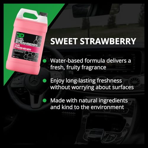 Image of 3D Water Based Odor Eliminator | Made in USA | All Natural | No Harmful Chemicals | Air Freshener (Sweet Strawberry Scent)
