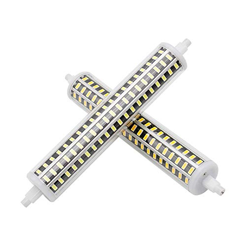 LED Energiesparlampe Warmweiß 3000K BC Maislichtäquivalent 24W CFL/43W Halogen Vollspektrum 7000 Lumen, 2er Pack, kaltweiß, 30W 189mm