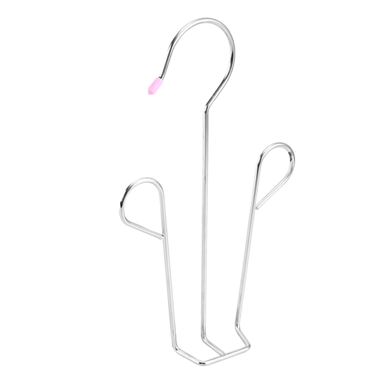 Vaguelly 2pcs Stainless Steel Shoe Drying Rack Hanger Organizer for Long Boots Prevents Crumples Includes Clips for Deodorants for Household Use
