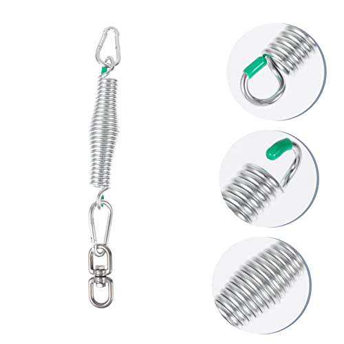 Yardwe 1 Satz Swing-Feder-zubehör Set Für Hängende Hängematten Schwerlast-schaukelhaken Reifenschaukel Haken Zum Aufhängen Für Hängematten Rotieren Karabinerhaken Rostfreier Stahl Möbel – Bild 10