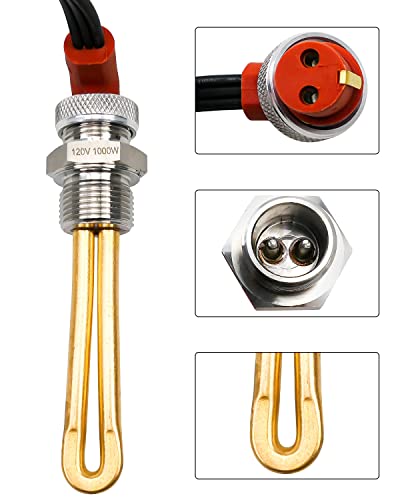 120V 1000W Engine Block Heater Fit for Ford Lincoln John Deere Mercury Navistar International, 27mm Thread Engine Immersion Heater with Power Cord - Image 5