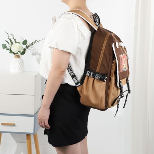 Capybara Backpack Adjustable Straps for Boys Travel Daypack with 1 Main Compartment Bag Zipper Rucksack Gifts for Capybara Lovers4