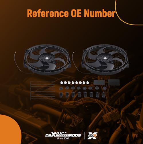 Image of maXpeedingrods 2X 10 inch Universal Slim Fan Push Pull Electric Radiator Cooling 12V Mount Kit
