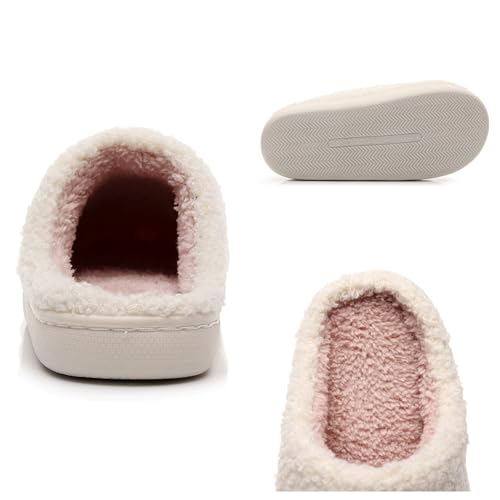 AZCHEN Cat Plush Cute Animal Slippers for Women Men Cozy House Warm Winter Fuzzy Indoor Adult Slippers4