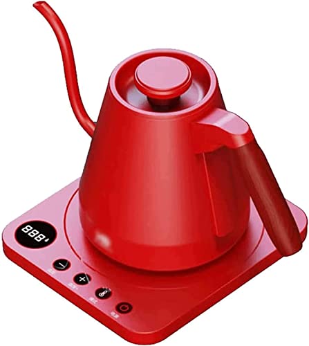 Hervidor eléctrico de acero inoxidable 0.8L Rojo miniatura 1
