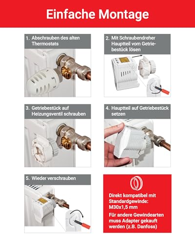 Thermostat de radiateur électrique programmable hd13 L pour salon - 8