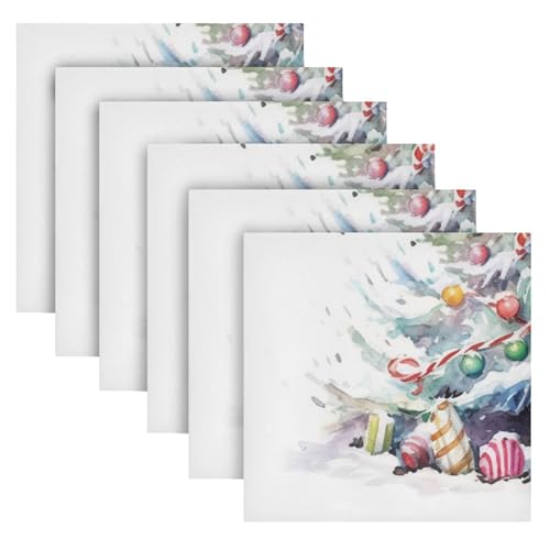 Servilletas de Tela Navidad Multicolor Pack de 6 miniatura 2