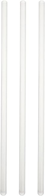iplusmile Glass Stirrer Sticks, Lab Stirring Rod, Double Sided Glass Stirring Rod, Heat Resistant, 20 CM - 3 Pack