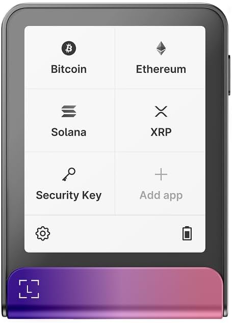 Ledger Flex - Crypto Touchscreen Signer - securely Manage All Your Digital Assets and Identity via the Ledger Wallet app (Crimson Magenta)