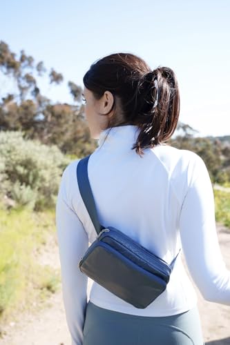 Image of Baggallini Modern Belt Bag 5x8 Travel Fanny Pack Sling Bag Waistpack w /RFID Card Holder Water-resistant Crossbody Bag