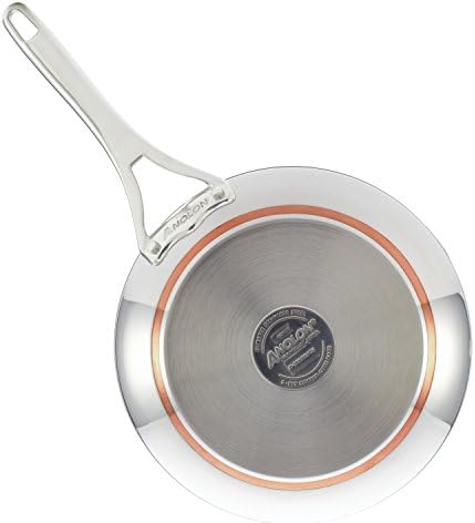 Anolon Nouvelle Stainless Stainless Steel Frying Pan / Fry Pan / Stainless Steel Skillet - 8 Inch, Silver,77270