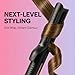 Cortex Beauty 360° Airflow Styler Curling Iron | 2-in-1 Hair Straightener and Curler with Cool Air Flow Vents | Professional Flat Iron with Ionic Wand to Lock in Curls for Long & Short Hair, Black