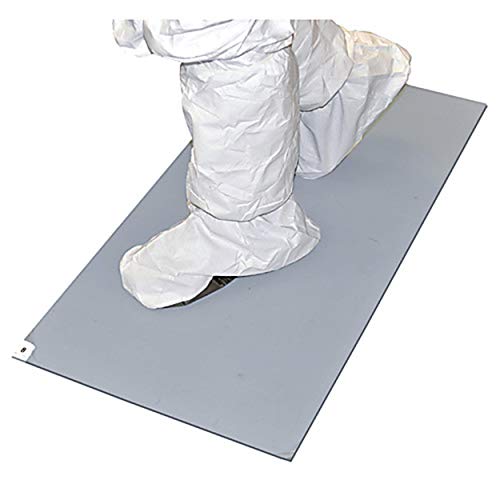 Image of TT-1836-34G Tackified Entrance Mat with Multi-Layered Clean Films, Gray, 18 inch L x 36 inch W, 30 Sheets (Pack of 4)