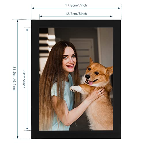 Wesiti 12 Pcs 5 X 8 Inch Magnetic Picture Frames Black Wall Mount Display Picture Frames Double Sided Magnetic Paper Holder Magnetic Photo Sleeves For Refrigerator Office Store Window Document Sign #TOP1