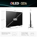 Hisense 65" Class QD6 Series (65QD6QF, 2025 Model) QLED 4K UHD Smart Fire TV, Voice Remote with Alexa, Dolby Vision, Dolby Atmos, Motion Rate 120, HDR 10+, Game Mode Plus, MEMC, VRR, ALLM - Image 3