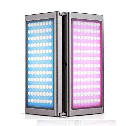 Falcon Eyes F7 Fold 24W RGB LED Light with Honeycomb Grid and Softbox,CRI 97,2500K-9000K Adjustable with Magnet Adsorption Function,Support Mobile App,Multiple Scenario Mode,OLED Display, F7 Fold