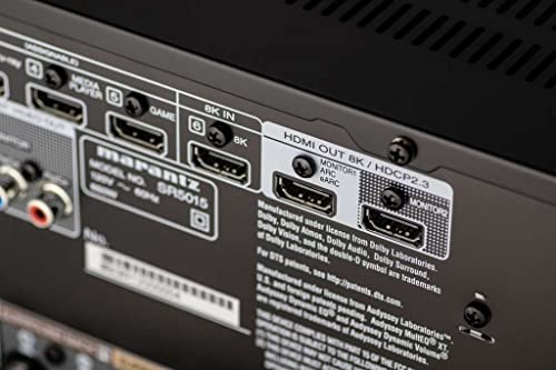 Image of Marantz 8K Ultra HD AV Receiver SR5015 - 7.2 Channel (2020 Model) - Dolby Virtual Height Elevation with Built-in HEOS and Amazon Alexa Compatibility - Bluetooth Wireless Streaming & Home Automation