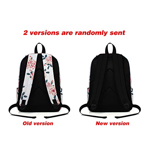 Image of Leaper Fashion Water Resistant School Backpack for Girls 14Inch Laptop Beige